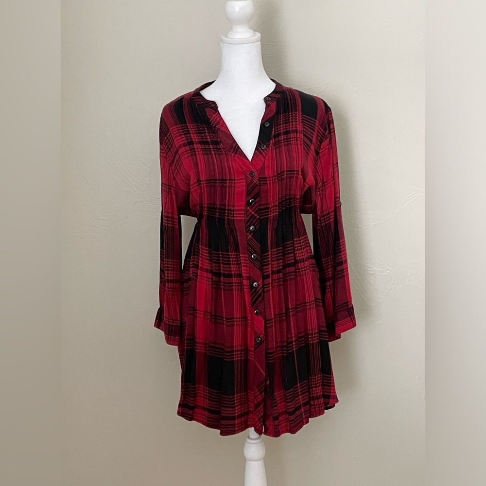 American Rag Plaid Shirt Dress